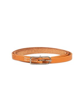Hermes Orange Hapi I Triple Wrap Bracelet