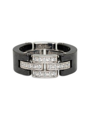 Cartier 18K Maillon Panthere Diamond Ring