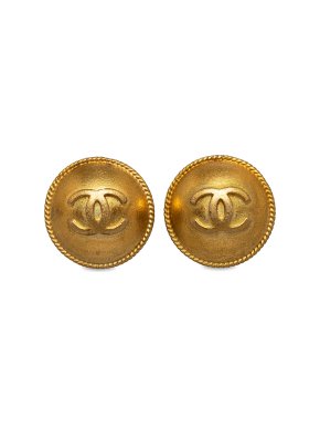 Chanel CC Clip On Earrings