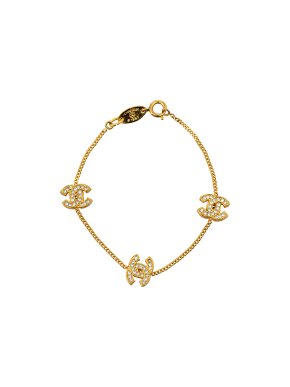Chanel Strass CC Station Bracelet