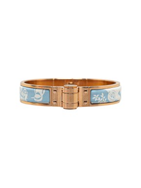 Hermes Narrow Enamel  Charniere Bracelet S