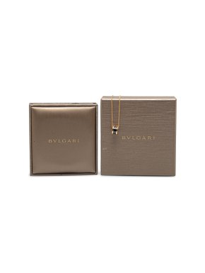 Bvlgari 18K Yellow Gold and Ceramic B.Zero 1 Pendant Necklace