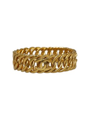 Chanel Gold Tone CC  Bangle