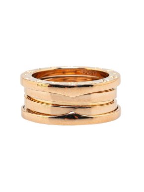 Bvlgari Rose Gold B.Zero1 3-Band Ring