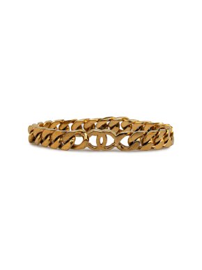 Chanel Gold Plated CC Chain Bracelet