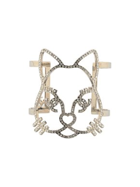 Chanel Choupette Crystal Cuff Bracelet
