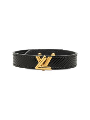 Louis Vuitton Black Epi Twist It Bracelet
