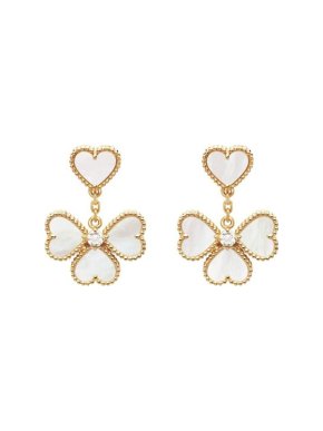 Van Cleef & Arpels Sweet Alhambra Effeuillage Earrings