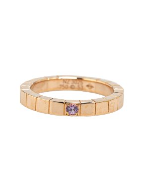Cartier 18K Rose Gold Sapphire Ring 1