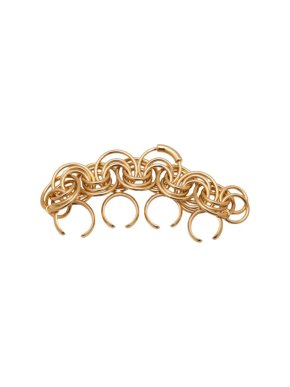 Chloe Gold Tone Multi Ring 4 Finger Ring