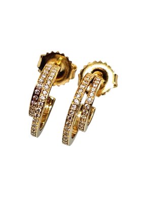 Georg Jensen Double Diamond Halo Earrings