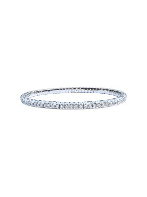 Bucherer Wite Gold Stretch Line Diamond Bracelet
