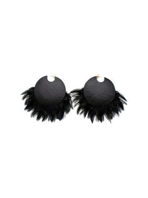 Tom Ford Statement Feather Earrings