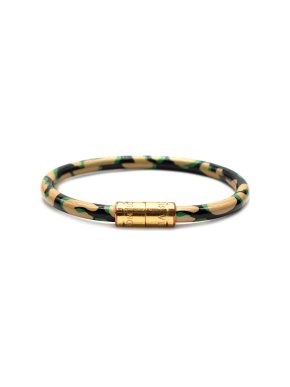 Louis Vuitton Printed Bangle with Gold Tone Hardware