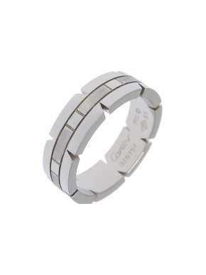 Cartier Tank Française Ring 18K White Gold Size 8.5 1