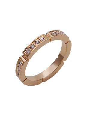 Cartier Rose Gold Maillon Panthère Ring  Size 48 1
