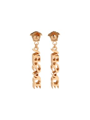 Versace Gold Metal Medusa Drop earrings 1