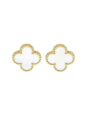 Van Cleef Vintage Alhambra Earrings 15mm x 15mm 1