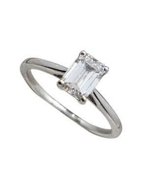 Bespoke Lab Grown White Gold 1 Carat Diamond Ring 1