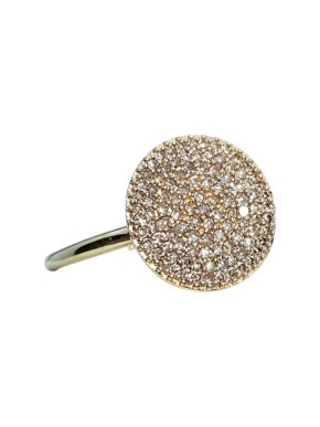 Champagne Diamond Set Icon Ring 1