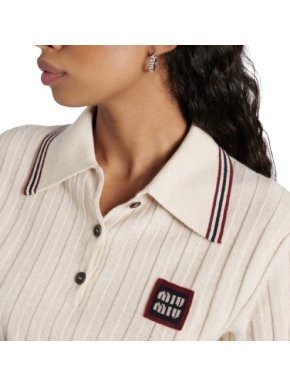 Miu Miu Crystal Embellished Logo Earrings 1