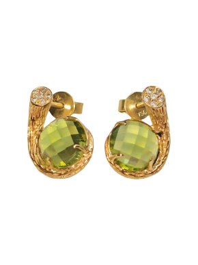 Fei Liu Peridot And Diamond Earrings 1