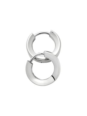 886 Royal Mint Silver Huggie Hoops 1