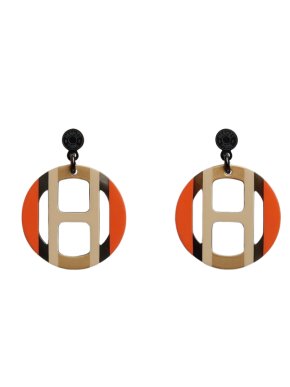 Hermes H Equipe Earrings 1