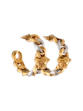 Versace Medusa Chain Hoop Earrings 1