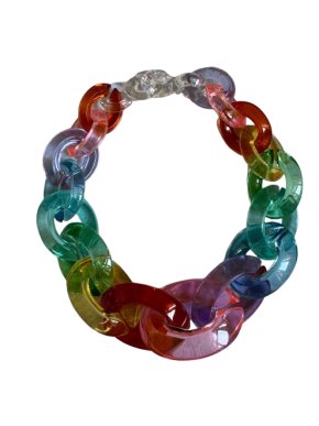 Monies Acrylic Multi Coloured 18" Necklace 1