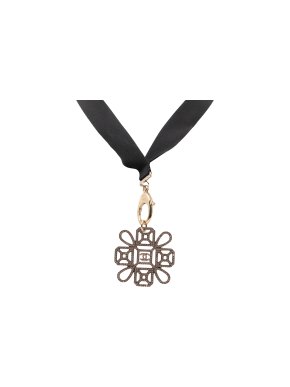 Chanel Embellished Snowflake Gold Plated Pendant Necklace