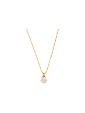 Hatton Labs Sterling Silver And Cubic Zirconia Daisy Necklace
