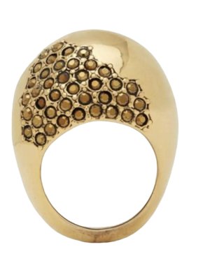 Saint Laurent Crystal Embellished Ring