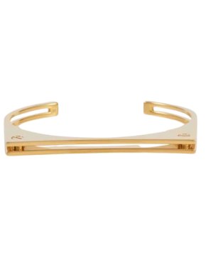 Saint Laurent Polished Brass Bangle