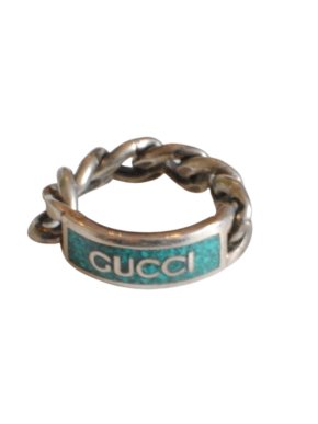 Gucci Silver Chain Link Ring