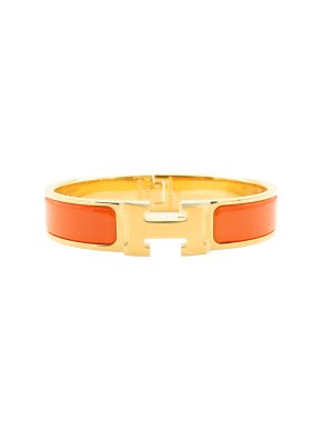Hermes Enamel Clic H Bracelet PM