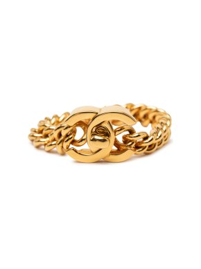 Chanel CC Turnlock Chain Bracelet