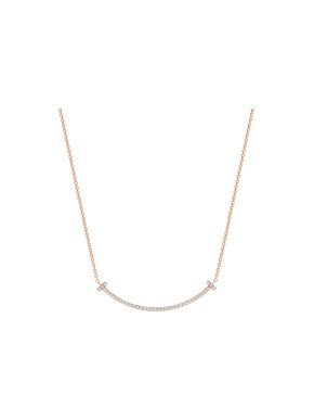 Tiffany Rose Gold And Diamond Necklace