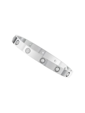 Cartier White Gold 10 Diamond love Bracelet 16