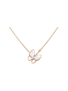 Van Cleef & Arpels Rose Gold Butterfly Pendant