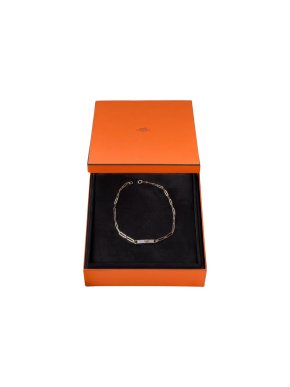 Hermes Kelly Chaine Choker Necklace 18K Rose Gold and Diamonds
