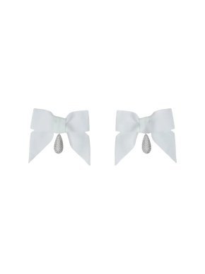 Burberry Oversized Bow Clip Earrings