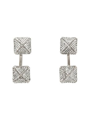 Valentino Crystal Rockstud Earrings