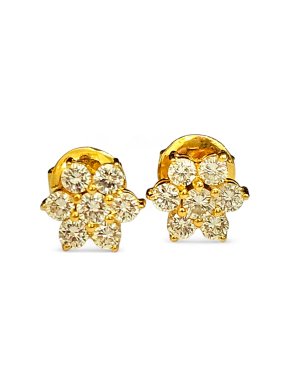 Bespoke Diamond Cluster Earrings