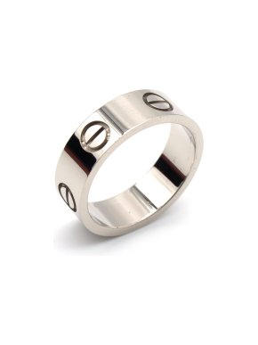Cartier White Gold LOVE Ring 50