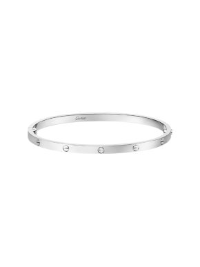 Cartier LOVE Small White Gold Bracelet 18