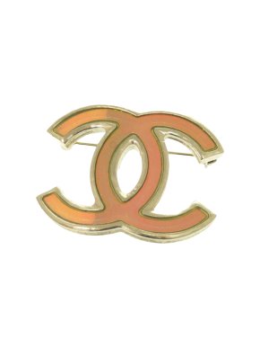 Chanel CC Enamel Pin Brooch