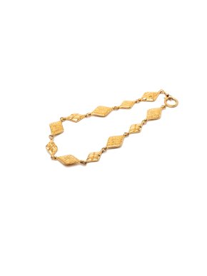 Chanel Gold Plated Logo Chain Necklace