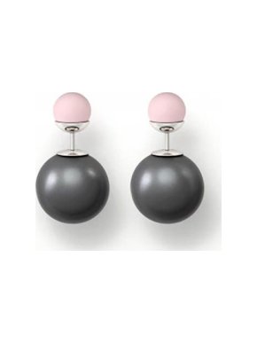 Mise En Dior Grey & Pink Tribales Earrings