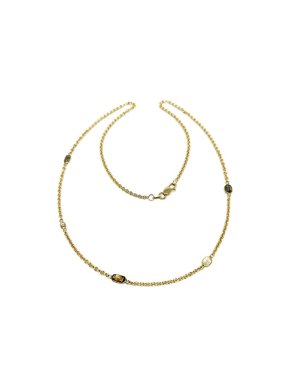 14ct Yellow Gold Polki Diamond Necklace